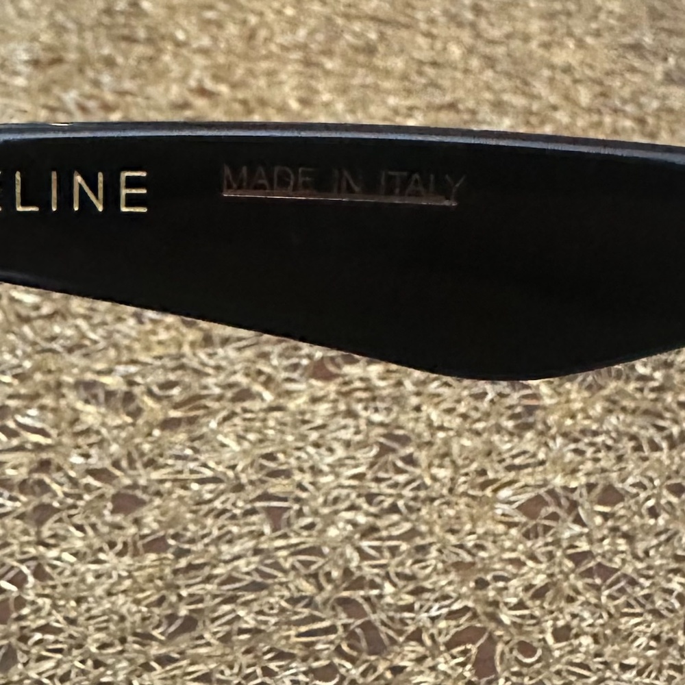 CELINE Edge CL 41468/S 807IR Sunglasses Black Gray Women Italy - Barely Used! - Picture 2 of 4